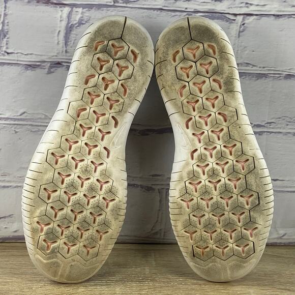 Nike Free RN Flyknit 2018 Black Pink Running Shoes Women's 8 Sneakers 942839-007 - Picture 7 of 8